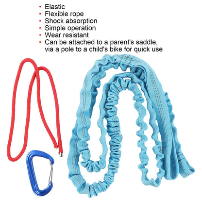 Bicycle Tow Rope Wear Resistant Shock Absorption Resilient Practical Tow Leash with Buckle Compatible with V1294-YM0523-3117220010911