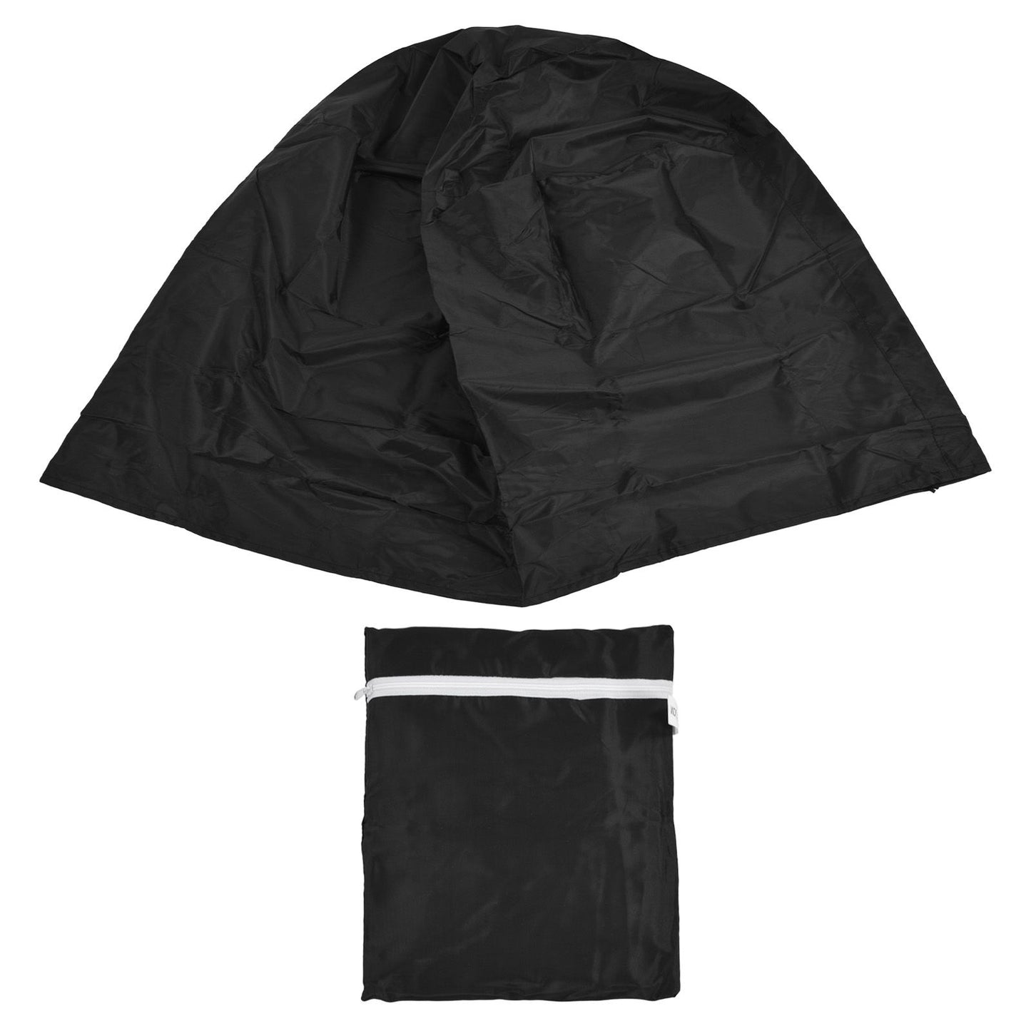 Fire Pit Cover Round Black Waterproof Dustproof Polyester Fiber Firepit Cover for Home Outdoor V1294-YM0523-3117220011111