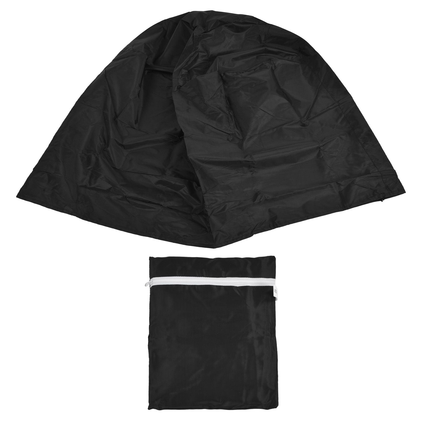 Fire Pit Cover Round Black Waterproof Dustproof Polyester Fiber Firepit Cover for Home Outdoor V1294-YM0523-3117220011111