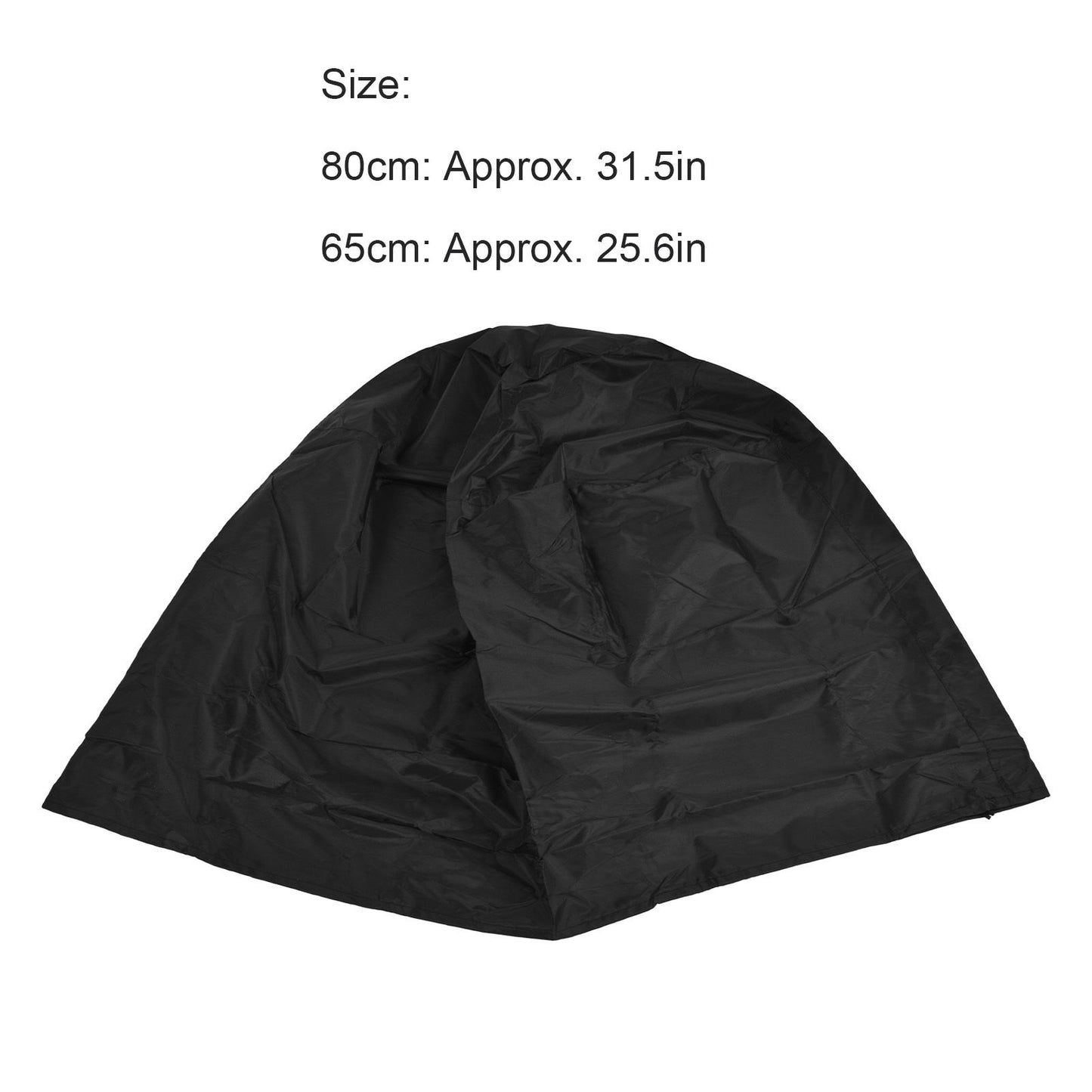 Fire Pit Cover Round Black Waterproof Dustproof Polyester Fiber Firepit Cover for Home Outdoor V1294-YM0523-3117220011111