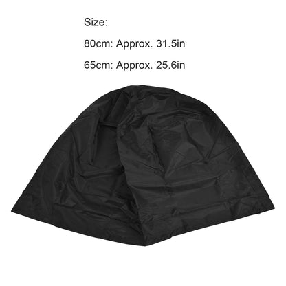 Fire Pit Cover Round Black Waterproof Dustproof Polyester Fiber Firepit Cover for Home Outdoor V1294-YM0523-3117220011111