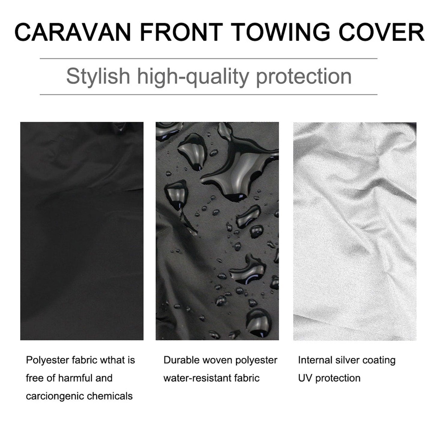 Fire Pit Cover Round Black Waterproof Dustproof Polyester Fiber Firepit Cover for Home Outdoor V1294-YM0523-3117220011111