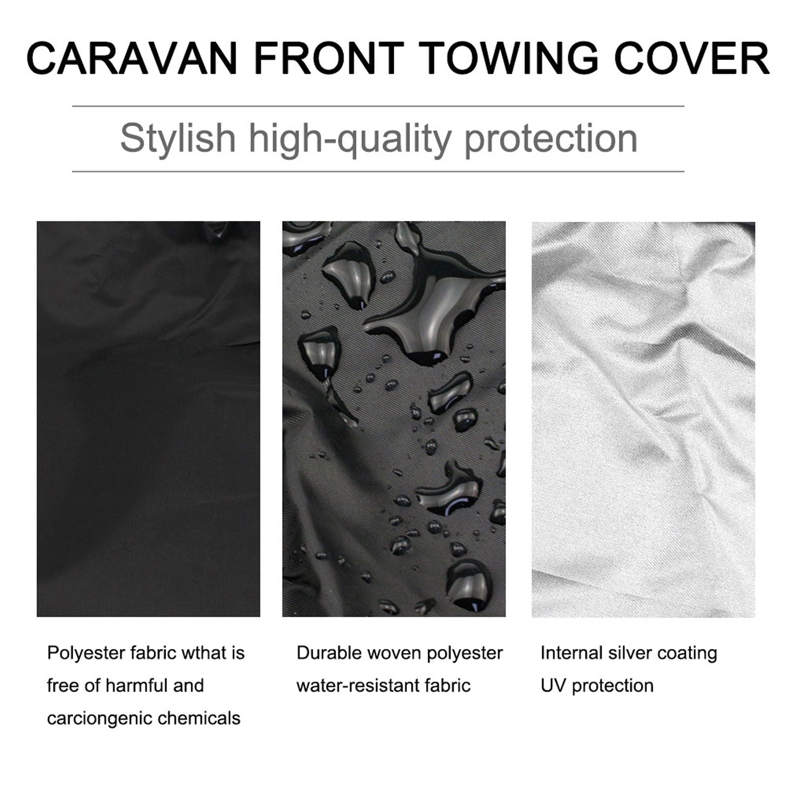 Fire Pit Cover Round Black Waterproof Dustproof Polyester Fiber Firepit Cover for Home Outdoor V1294-YM0523-3117220011111