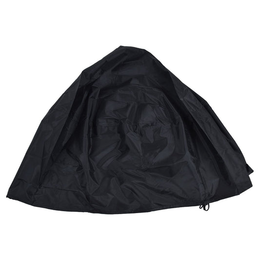 Fire Pit Cover Round Patio Outdoor Fireplace Cover Waterproof Dustproof UV Protection for All Seasons Black V1294-YM0523-3117220011211