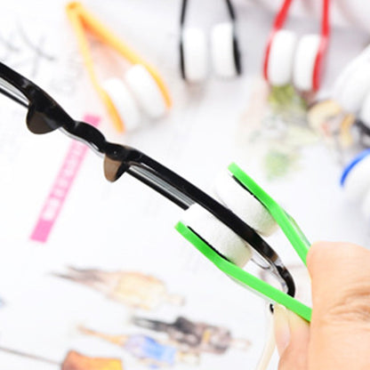Portable Eyeglass Cleaner Brush Soft Sun Glasses Cleaning Clip Eyeglasses Cleaning Tool for OutdoorGreen V1294-YM0523-3117220013013