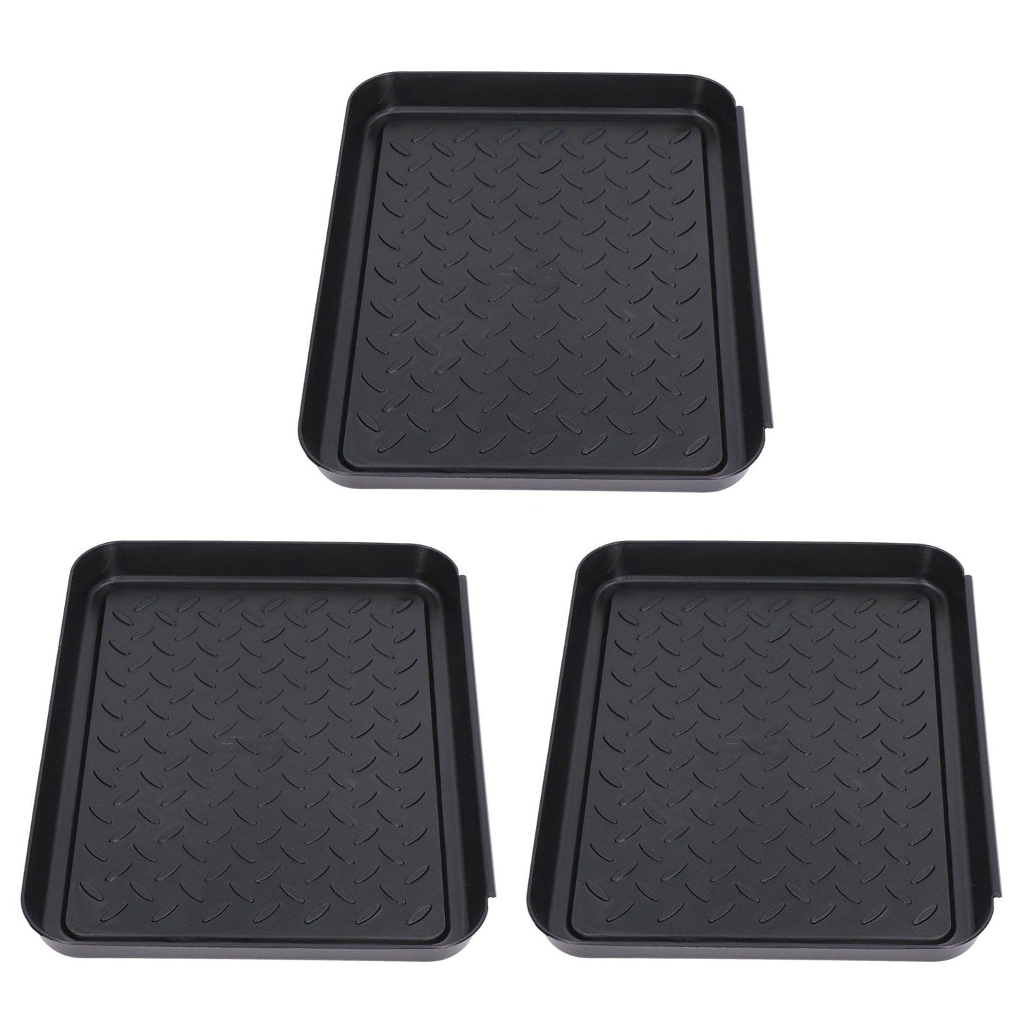Shoe Tray Durable Plastic Space Saving 3 Interlocking Design Wide Application Stable Boot Tray for Home V1294-YM0523-3117220013611