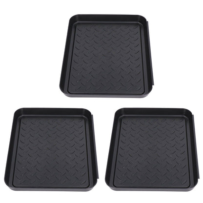 Shoe Tray Durable Plastic Space Saving 3 Interlocking Design Wide Application Stable Boot Tray for Home V1294-YM0523-3117220013611