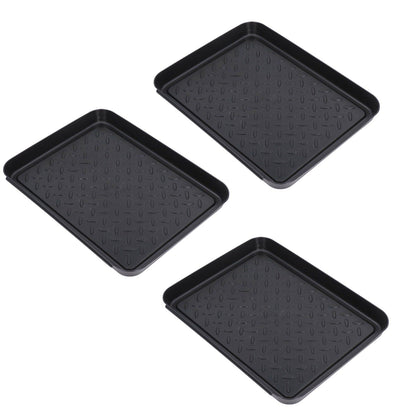 Shoe Tray Durable Plastic Space Saving 3 Interlocking Design Wide Application Stable Boot Tray for Home V1294-YM0523-3117220013611
