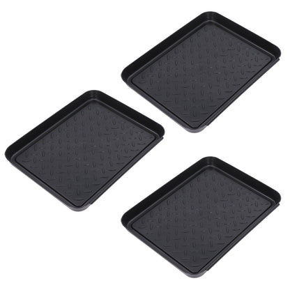 Shoe Tray Durable Plastic Space Saving 3 Interlocking Design Wide Application Stable Boot Tray for Home V1294-YM0523-3117220013611