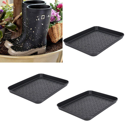 Shoe Tray Durable Plastic Space Saving 3 Interlocking Design Wide Application Stable Boot Tray for Home V1294-YM0523-3117220013611