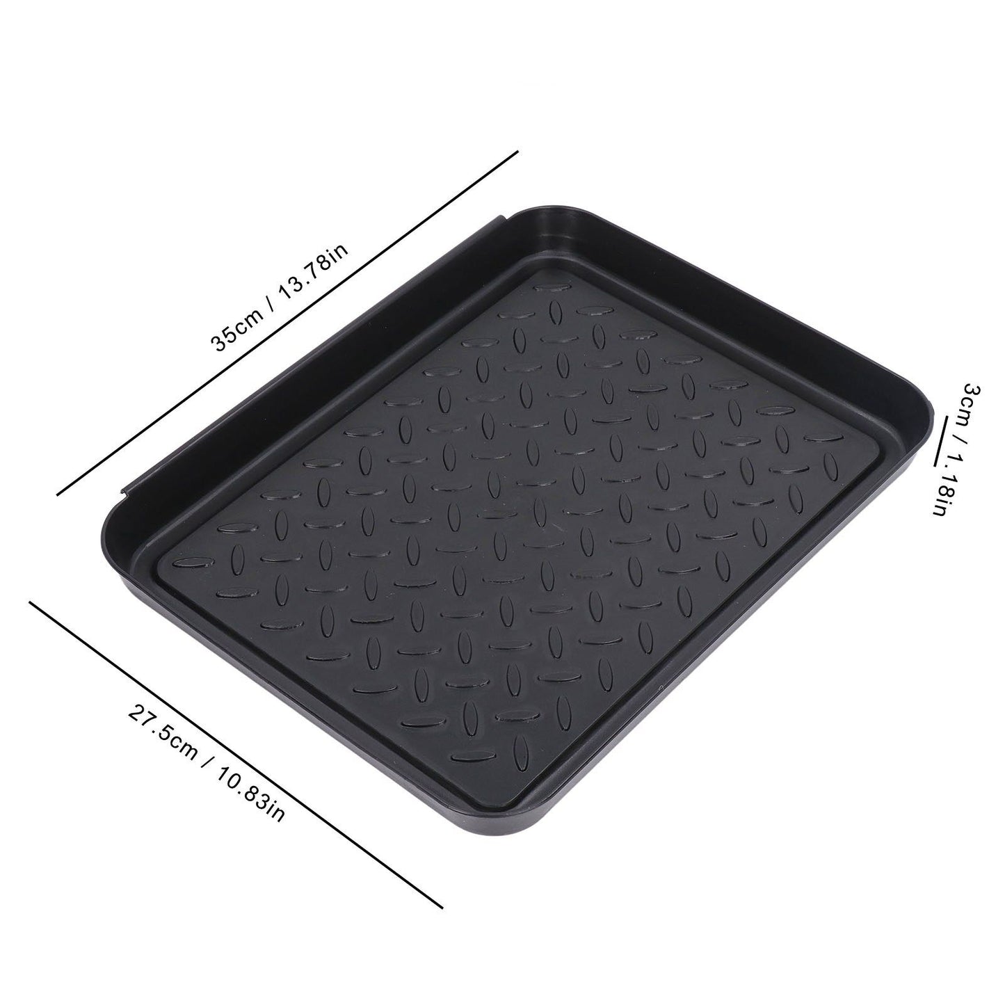 Shoe Tray Durable Plastic Space Saving 3 Interlocking Design Wide Application Stable Boot Tray for Home V1294-YM0523-3117220013611