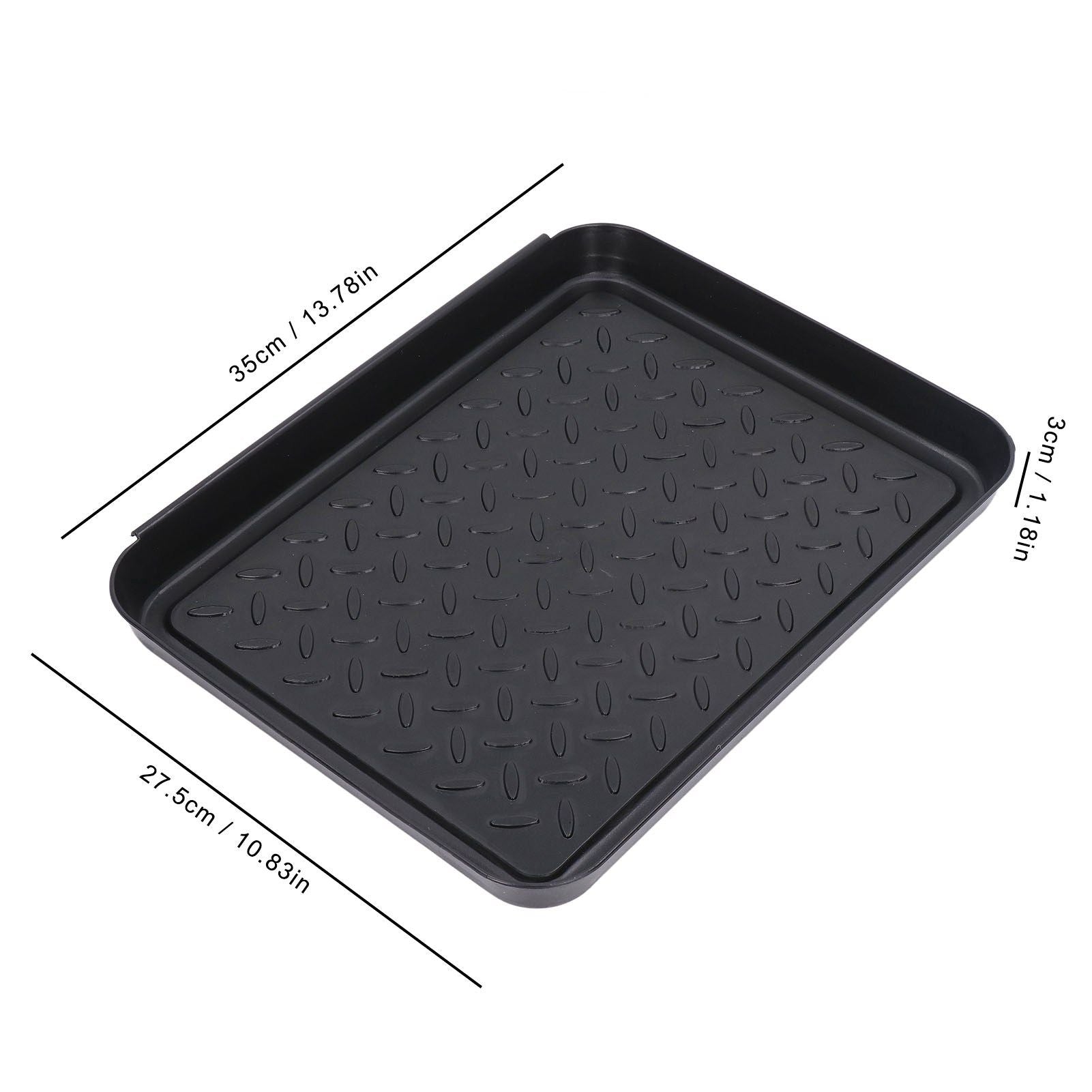 Shoe Tray Durable Plastic Space Saving 3 Interlocking Design Wide Application Stable Boot Tray for Home V1294-YM0523-3117220013611