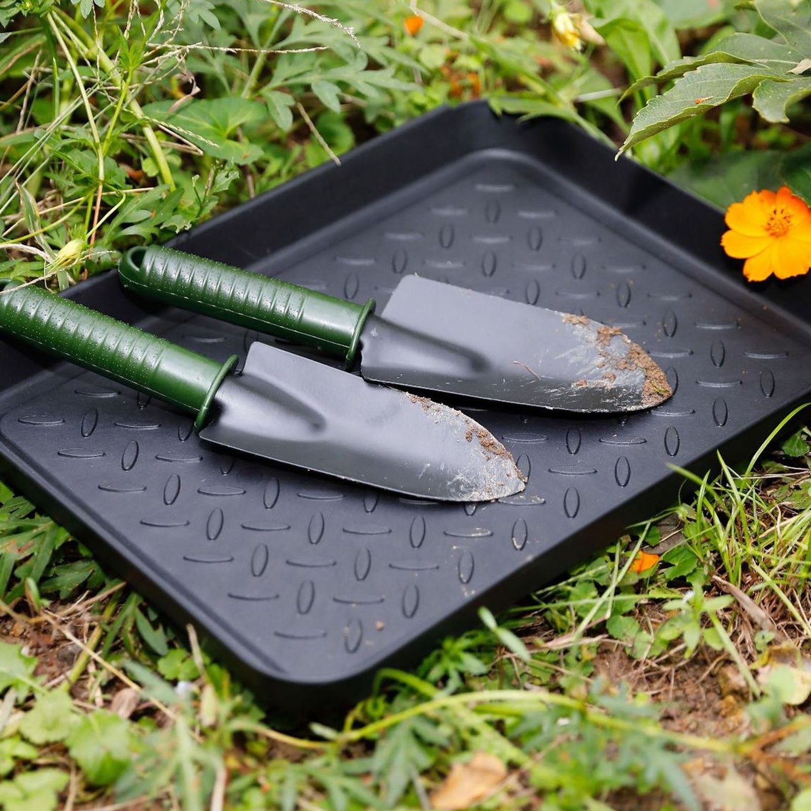 Shoe Tray Durable Plastic Space Saving 3 Interlocking Design Wide Application Stable Boot Tray for Home V1294-YM0523-3117220013611