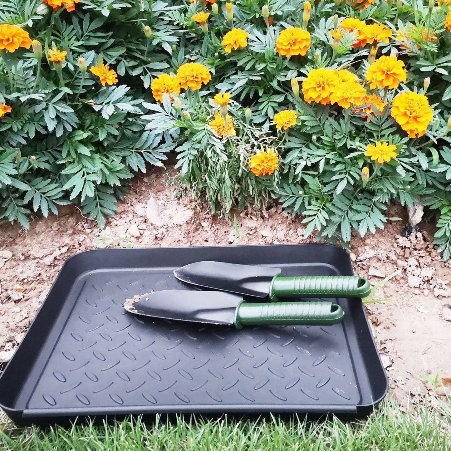 Shoe Tray Durable Plastic Space Saving 3 Interlocking Design Wide Application Stable Boot Tray for Home V1294-YM0523-3117220013611