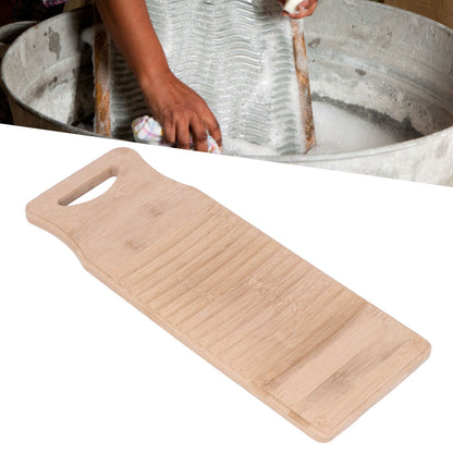 Bamboo Washboard Practical Hand Wash Laundry Cleaning Board for Home School 40cm / 15.7in Length V1294-YM0523-3117220014111