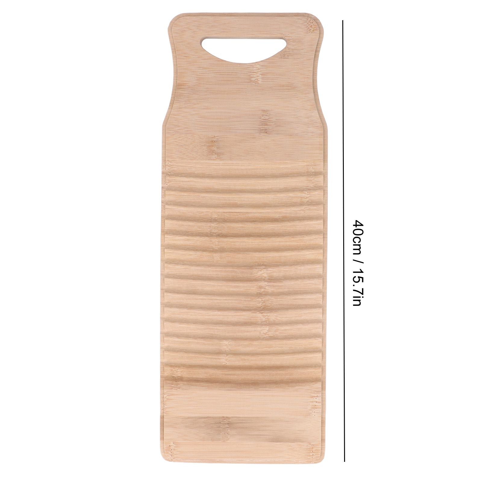 Bamboo Washboard Practical Hand Wash Laundry Cleaning Board for Home School 40cm / 15.7in Length V1294-YM0523-3117220014111
