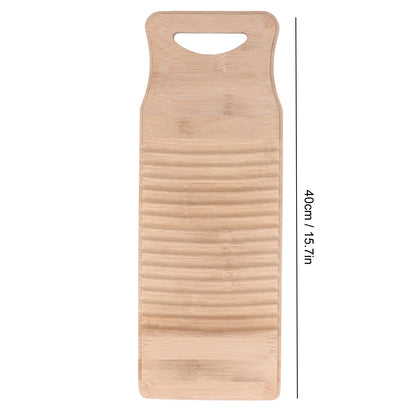 Bamboo Washboard Practical Hand Wash Laundry Cleaning Board for Home School 40cm / 15.7in Length V1294-YM0523-3117220014111