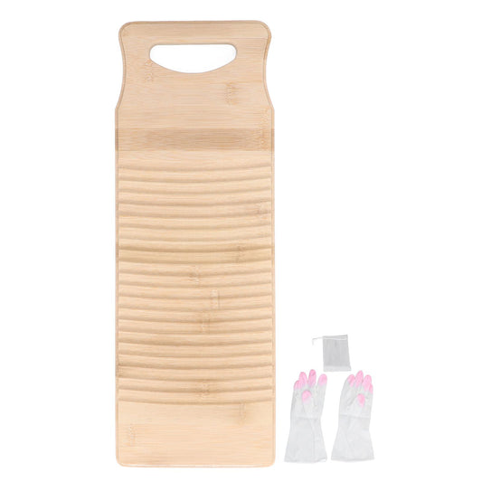 Bamboo Washboard Wooden Color Approx 19.7in Long Thickened Natural Bamboo Wear Resistant Sturdy Durable Wash V1294-YM0523-3117220014311