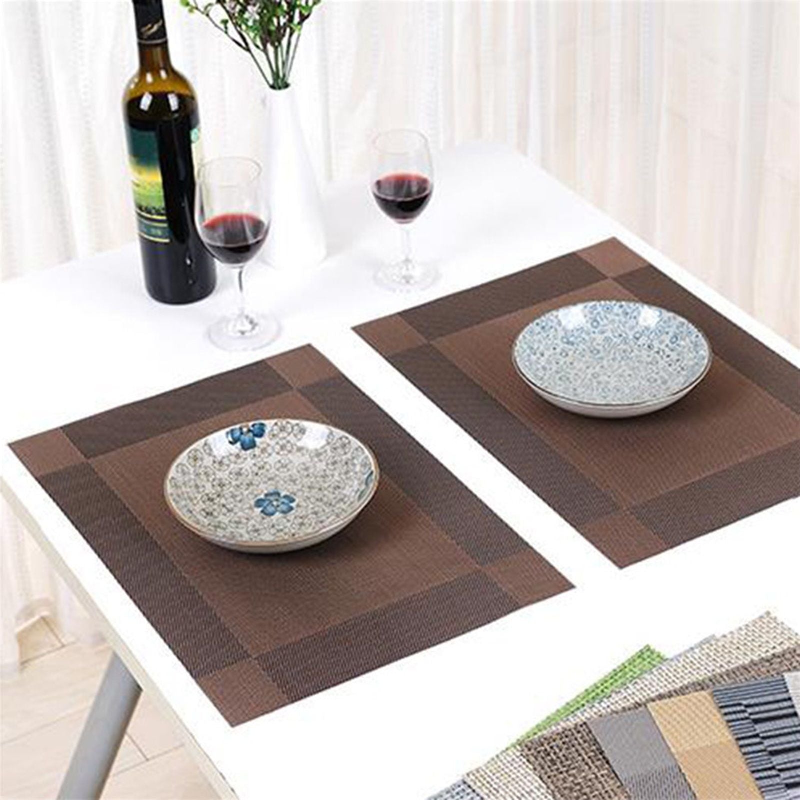 45x30cm Placemat Nonslip Heat Insulation Washable Quick Dry Mat for Kitchen Dining Table V1294-YM0523-3117220016111