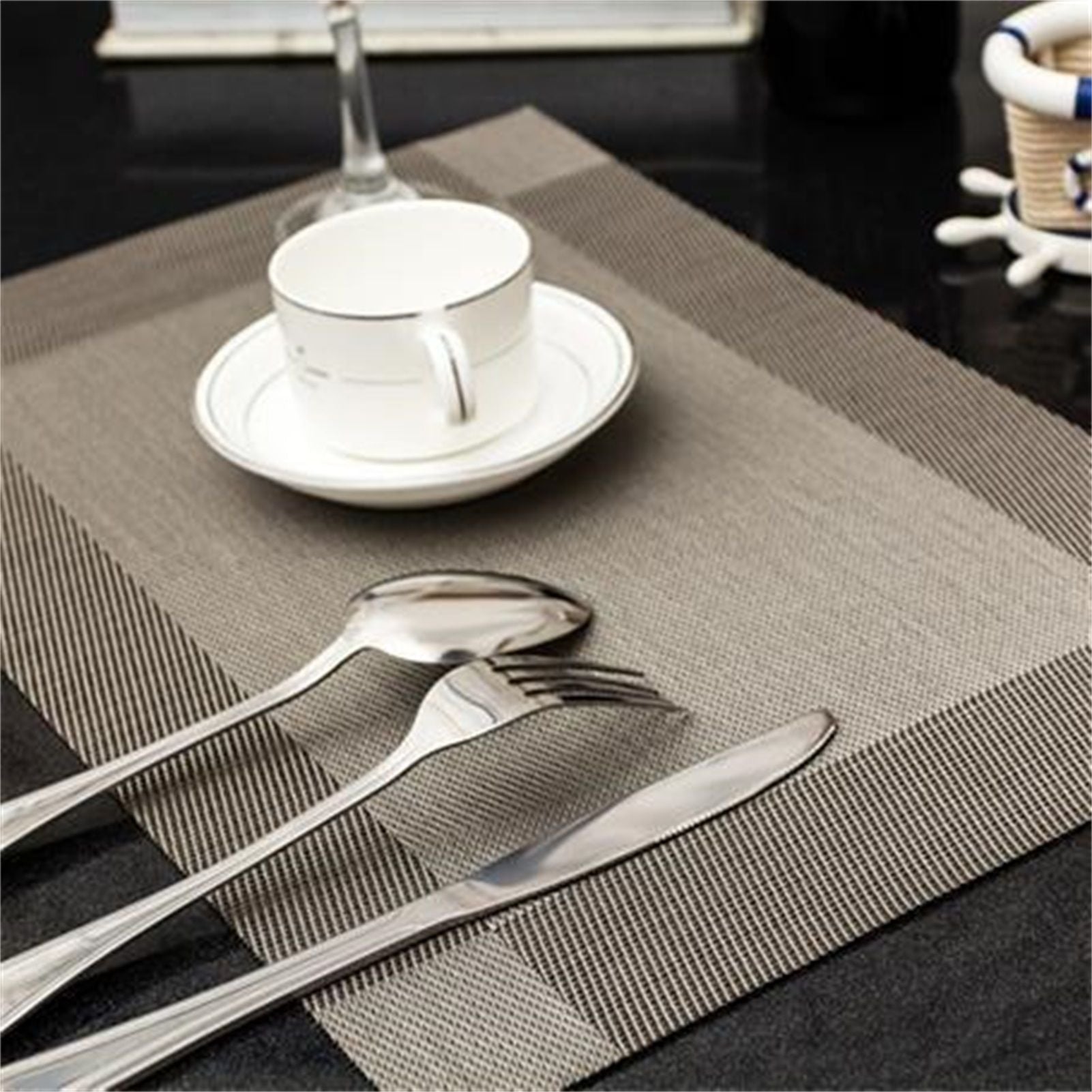 45x30cm Placemat Nonslip Heat Insulation Washable Quick Dry Mat for Kitchen Dining Table V1294-YM0523-3117220016113