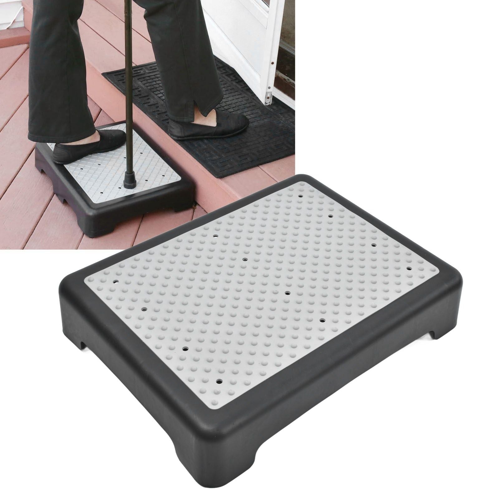 Anti Slip Half Step Stackable Elderly Half Step Outdoor Riser Step Stool for Household Garden V1294-YM0523-3117220016611
