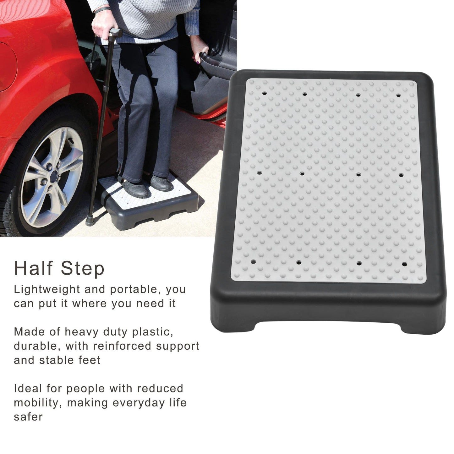 Anti Slip Half Step Stackable Elderly Half Step Outdoor Riser Step Stool for Household Garden V1294-YM0523-3117220016611