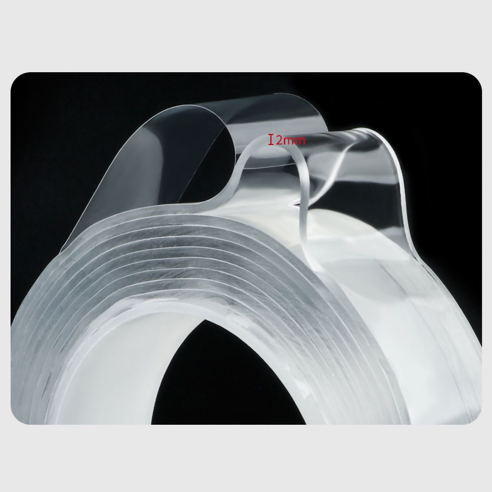 Double Sided Tape Approx 0.08in Thickened Double Sided Reusable Transparent Wide Application Adhesive Tape V1294-YM0523-3117220017811