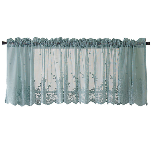 Blackout Short Window Valance Curtains Darkening Privacy Curtains Tiers for Bathroom Kitchen Bedroom Small V1294-YM0523-3117220018511