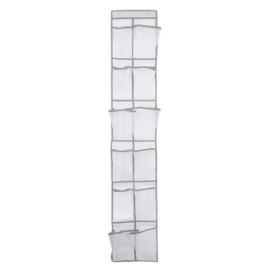 Over Door Storage Bag Shoe Organizer Hanger with 12 Mesh Pockets Household Supplies V1294-YM0523-3117220018711