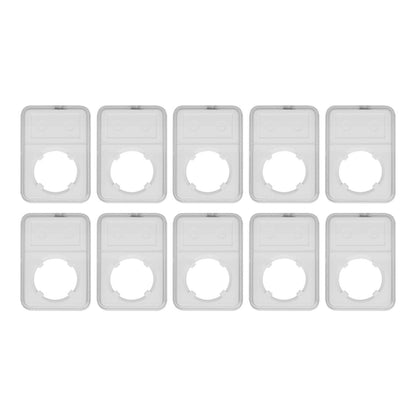 10PCS Coin Holder Transparent Design Wear Resistant Environmental Coin Protective Box for Coin Collection V1294-YM0523-3117220019211