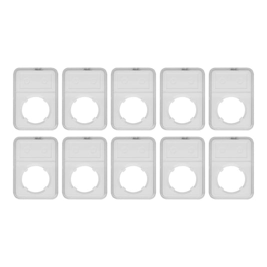 10PCS Coin Holder Transparent Design Wear Resistant Environmental Coin Protective Box for Coin Collection V1294-YM0523-3117220019211