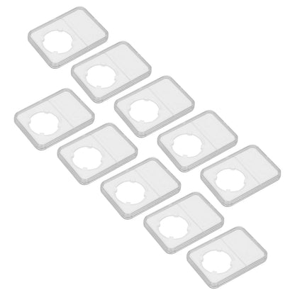 10PCS Coin Holder Transparent Design Wear Resistant Environmental Coin Protective Box for Coin Collection V1294-YM0523-3117220019211