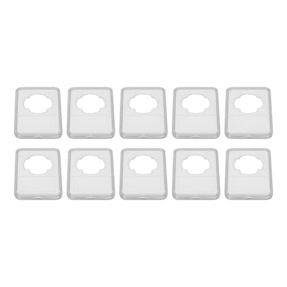 10PCS Coin Holder Transparent Design Wear Resistant Environmental Coin Protective Box for Coin Collection V1294-YM0523-3117220019211