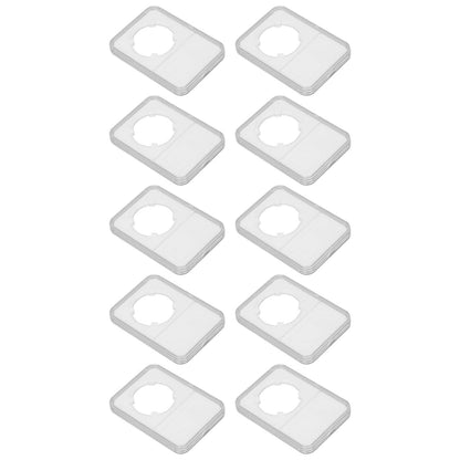 10PCS Coin Holder Transparent Design Wear Resistant Environmental Coin Protective Box for Coin Collection V1294-YM0523-3117220019211