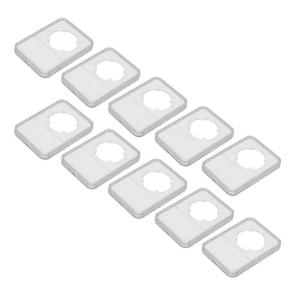 10PCS Coin Holder Transparent Design Wear Resistant Environmental Coin Protective Box for Coin Collection V1294-YM0523-3117220019211