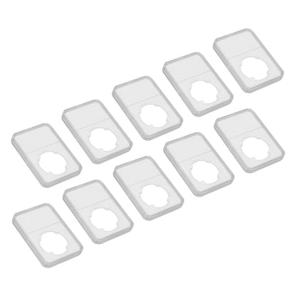 10PCS Coin Holder Transparent Design Wear Resistant Environmental Coin Protective Box for Coin Collection V1294-YM0523-3117220019211