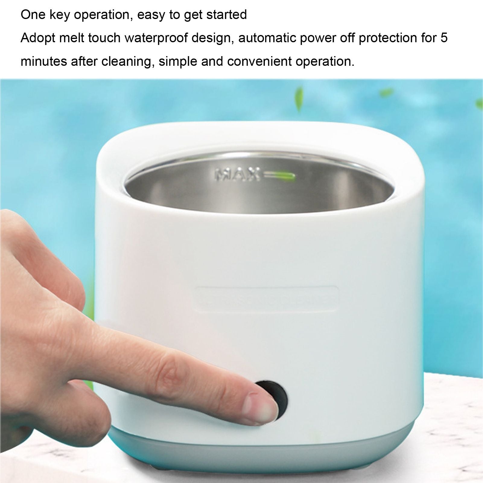 Ultrasonic Cleaning Machine Retainer Denture Glasses Quick Cleaner for Daily MaintenanceAU Plug 110-220V V1294-YM0523-3117220019911