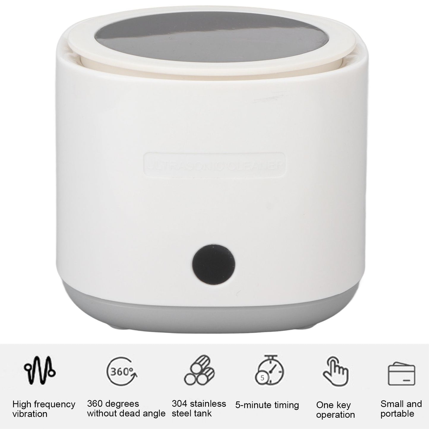 Ultrasonic Cleaning Machine Retainer Denture Glasses Quick Cleaner for Daily MaintenanceAU Plug 110-220V V1294-YM0523-3117220019911