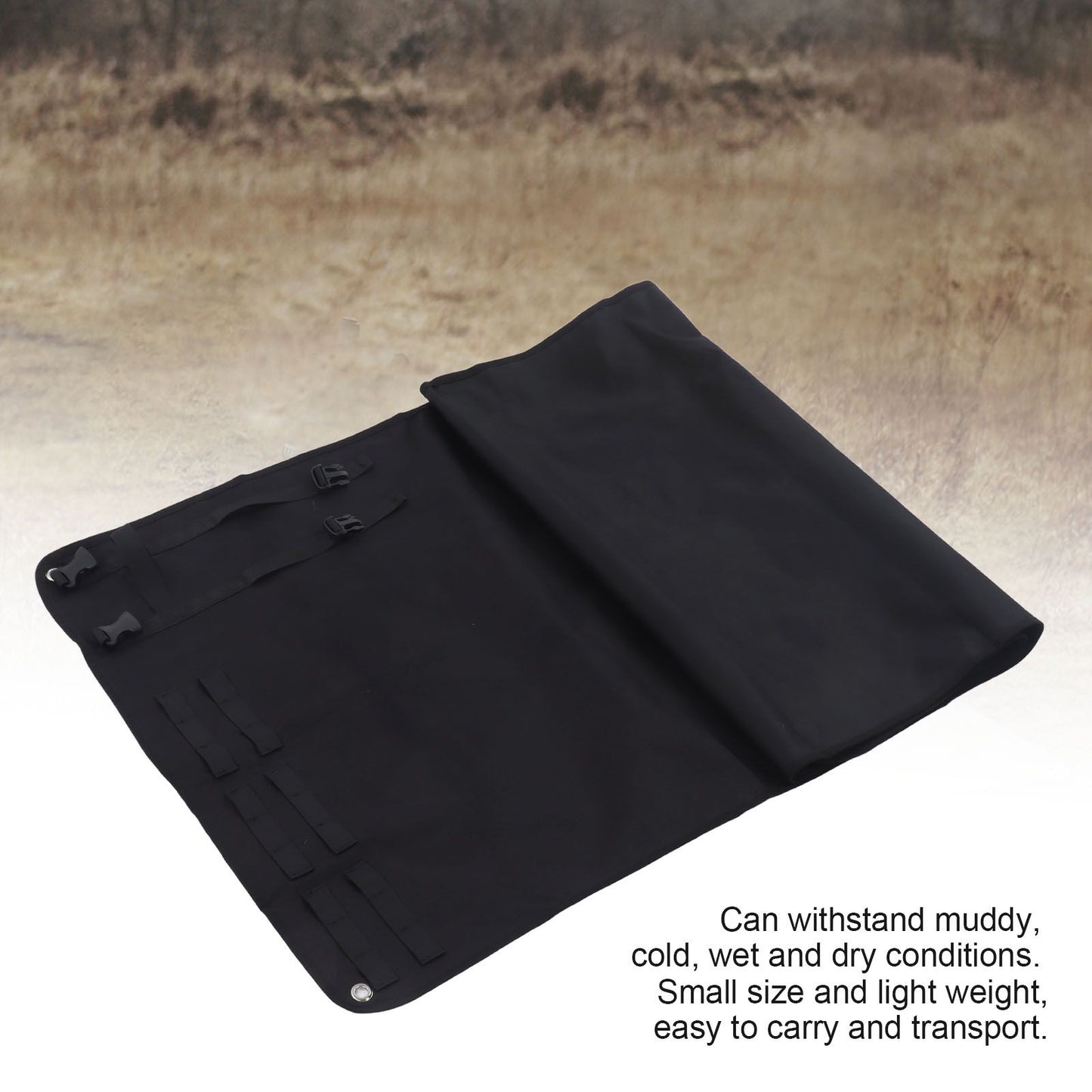 Shooting Mat Oxford Cloth Pad Waterproof Folding Thickened for Outdoor Sports TrainingBlack V1294-YM0523-3117220020111