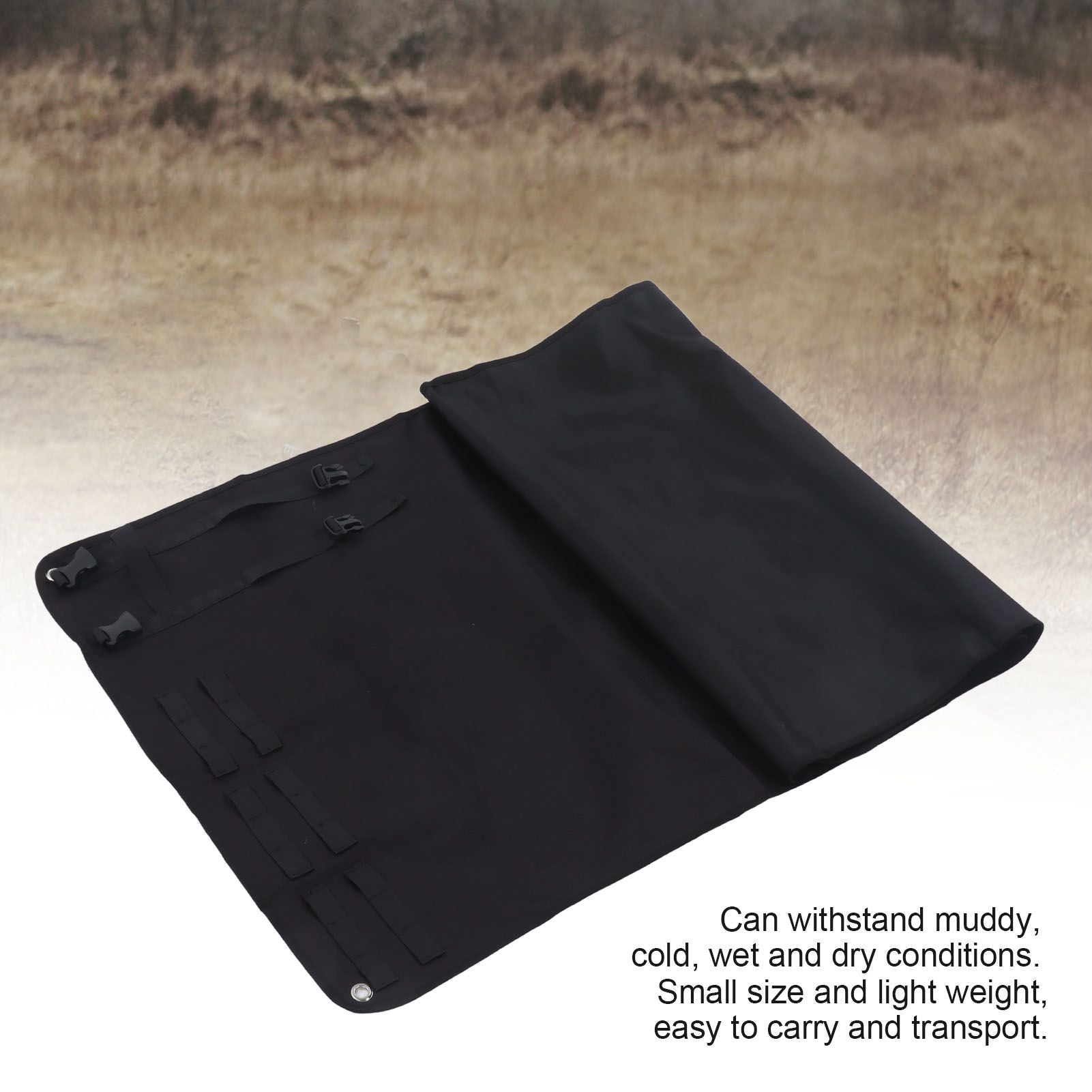 Shooting Mat Oxford Cloth Pad Waterproof Folding Thickened for Outdoor Sports TrainingBlack V1294-YM0523-3117220020111