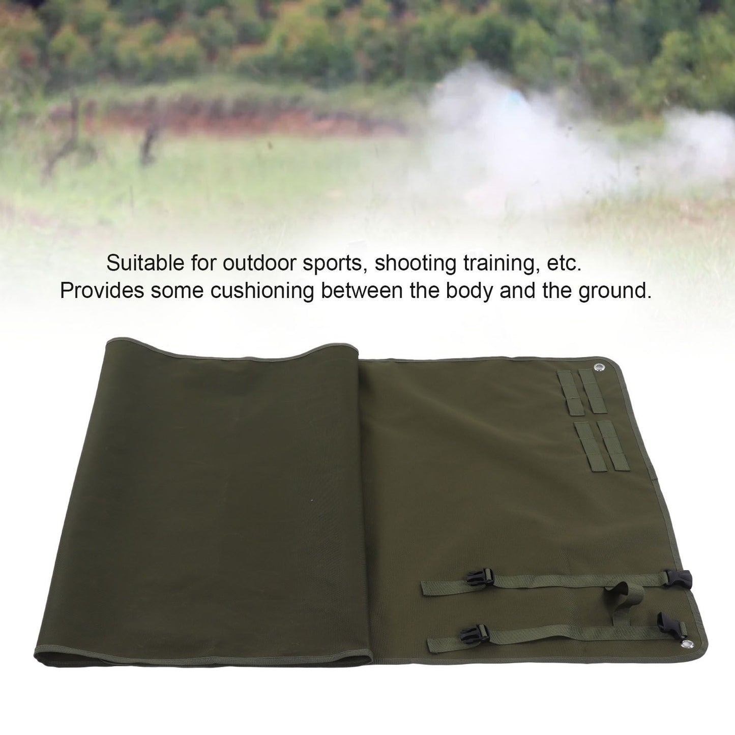 Shooting Mat Oxford Cloth Pad Waterproof Folding Thickened for Outdoor Sports TrainingMilitary Green V1294-YM0523-3117220020113