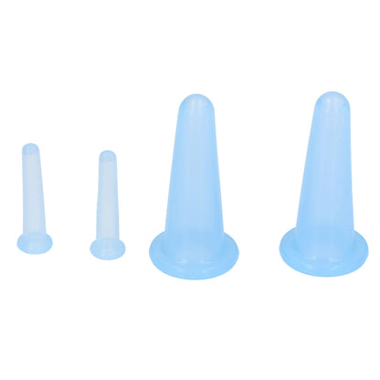 4PCS Cupping Device Silicone Vacuum Suction Massage Cup Health Care Cupping for Household V1294-YM0523-3117220020311