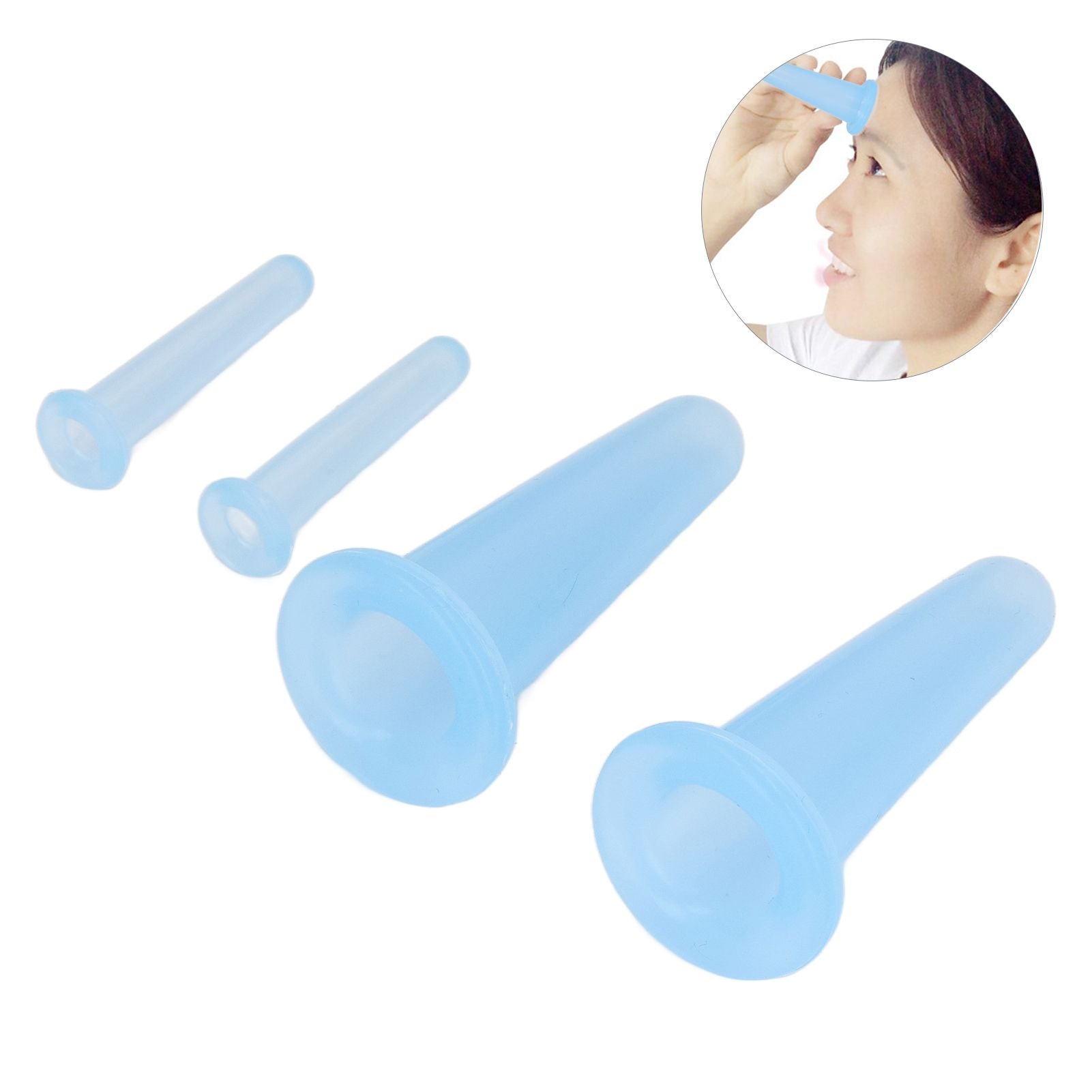 4PCS Cupping Device Silicone Vacuum Suction Massage Cup Health Care Cupping for Household V1294-YM0523-3117220020311