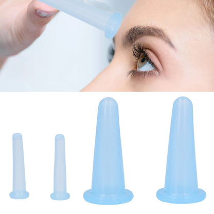 4PCS Cupping Device Silicone Vacuum Suction Massage Cup Health Care Cupping for Household V1294-YM0523-3117220020311