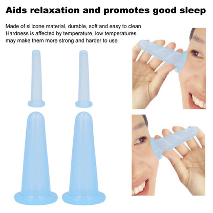 4PCS Cupping Device Silicone Vacuum Suction Massage Cup Health Care Cupping for Household V1294-YM0523-3117220020311