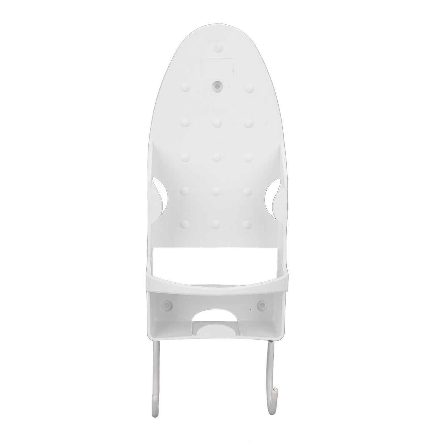 Electric Iron Holder Heat Resistant 2 in 1 Wall Mounted Iron Board Rack with Hook for Home BathroomWhite V1294-YM0523-3117220020411