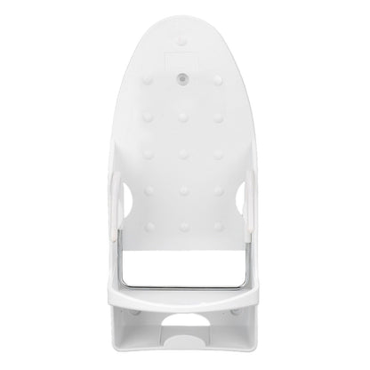 Electric Iron Holder Heat Resistant 2 in 1 Wall Mounted Iron Board Rack with Hook for Home BathroomWhite V1294-YM0523-3117220020411