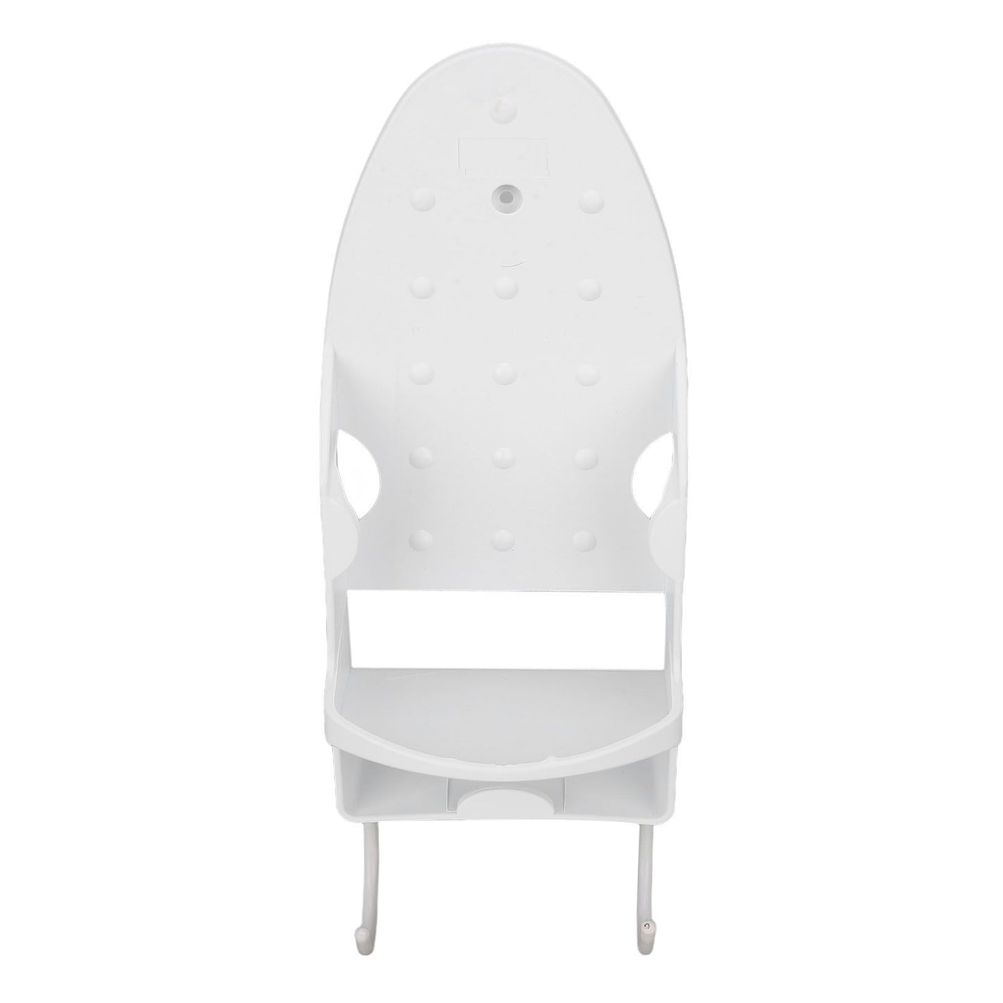 Electric Iron Holder Heat Resistant 2 in 1 Wall Mounted Iron Board Rack with Hook for Home BathroomWhite V1294-YM0523-3117220020411