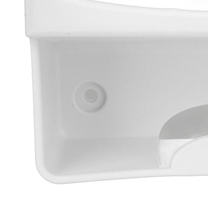 Electric Iron Holder Heat Resistant 2 in 1 Wall Mounted Iron Board Rack with Hook for Home BathroomWhite V1294-YM0523-3117220020411