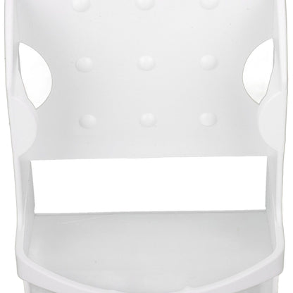 Electric Iron Holder Heat Resistant 2 in 1 Wall Mounted Iron Board Rack with Hook for Home BathroomWhite V1294-YM0523-3117220020411